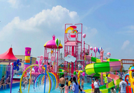 Süßigkeits-Art-Fiberglas Aqua Playground Park für Jugendlich-wechselwirkende Familie