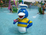 Donald- Duckkundengebundene Spray-Aqua-Spiel-Wasser-Spiel-Fiberglas-Wasser-Park-Ausrüstung