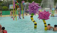 Kinderwasser-Spielplatz Croal-Blumen-Aqua-Park-Ausrüstungs-Wasser-Pool spielt Spray Lotuss Seedpod
