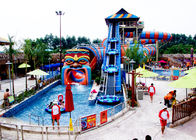 Sommer-Aqua Playground Games Fiberglass Slide-Familienwasserhaus im Freien für Freizeitpark