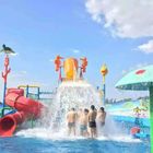 Bunte Aqua-Spielplatz-Fiberglas-Wasserrutsche, Freizeitpark Equiment