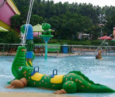 Aufregende Fiberglas-Krokodil-Spray-Wasser-Ausrüstung für Kinder spielen im Spritzen-Park