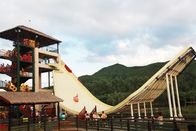 12m Plattformhöhe U - wogender Wasserpark Slide / kommerzielle Spielplatzgeräte