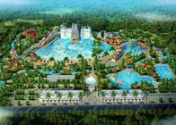 Kundengebundene Unterhaltungs-Wasser-Park-Fiberglas-Wasserrutsche Aqua Park Design