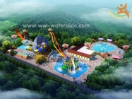 Kundengebundene Unterhaltungs-Wasser-Park-Fiberglas-Wasserrutsche Aqua Park Design