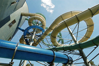 Sicherheits-Fiberglas-Spiralen-Freizeitpark-Wasserrutsche für Unterhaltungs-Erfahrung