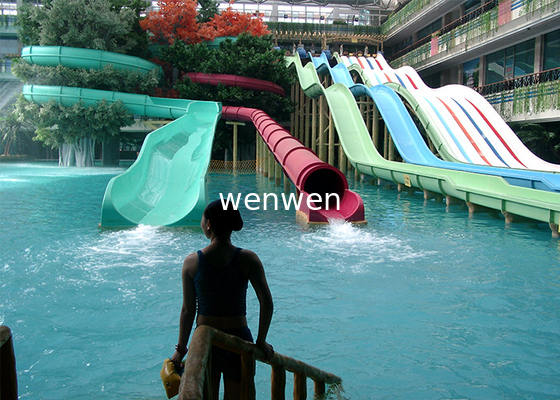 Kundengebundene Größen-Erwachsene Whizzard-Swimmingpool-Wasserrutsche