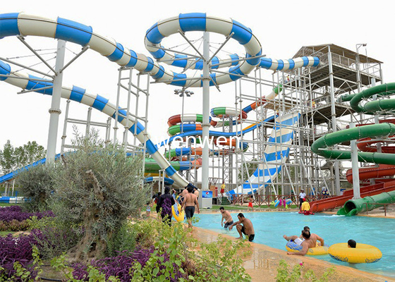 Kundengebundene Größen-Erwachsene Whizzard-Swimmingpool-Wasserrutsche