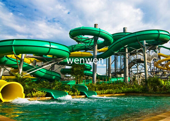 Kundengebundene Größen-Erwachsene Whizzard-Swimmingpool-Wasserrutsche