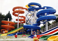 Fiberglas-Rohr-Spiralen-Wasserrutsche-rote/blaue Swimmingpool-Ausrüstung