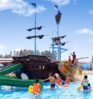 Piraten-Schiff ROHS Mini Water Park Equipment Wood mit Fiberglas-Dia